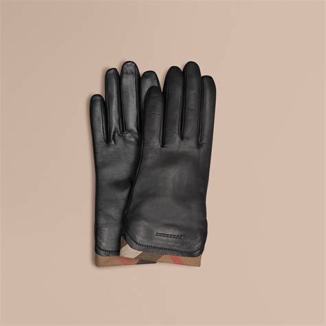 burberry gloves black|Burberry gloves for women.